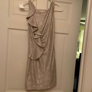 Gold semi formal dress